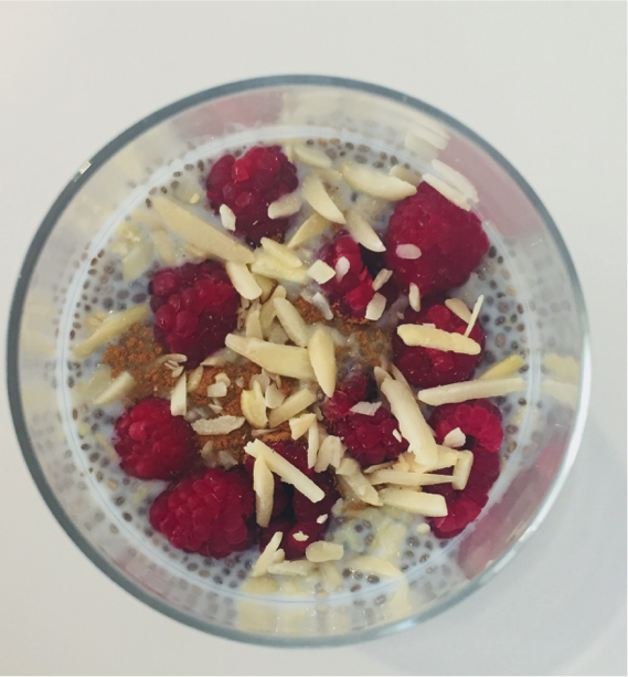 Pudim de Chia com Frutos Vermelhos